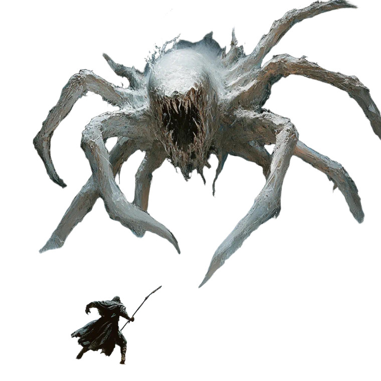 Giant Ungoliant Attacks Vinyl Car Decal Sticker – Waterproof & UV-Resistant 8"
