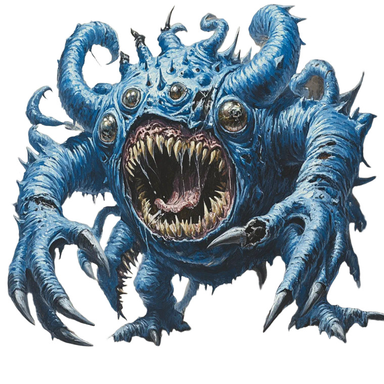 Tzeentch'S Blue Horror Vinyl Car Decal Sticker – Waterproof & UV-Resistant 8"