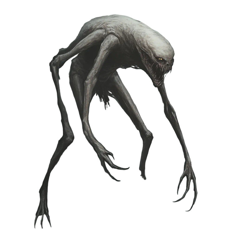 Grotesque Worm Humanoid Vinyl Car Decal Sticker – Waterproof & UV-Resistant 8"