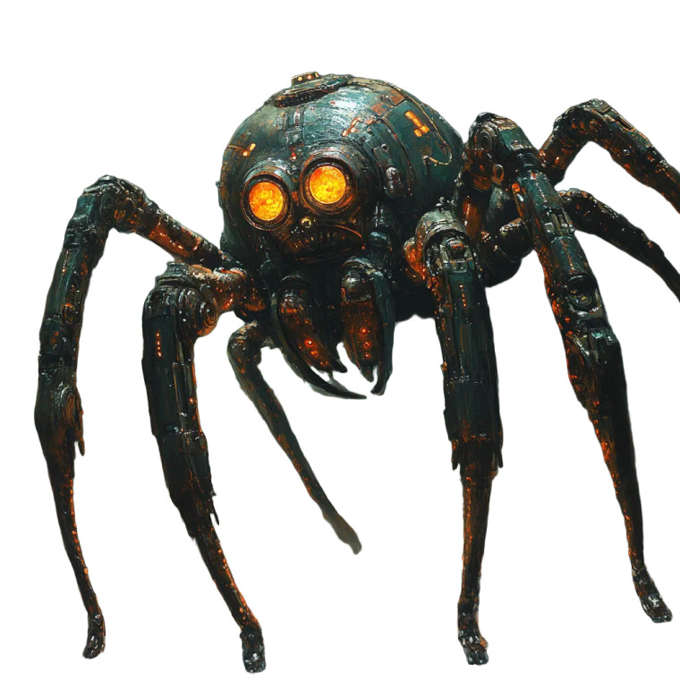 Steampunk Spider V2 Vinyl Car Decal Sticker – Waterproof & UV-Resistant 8"