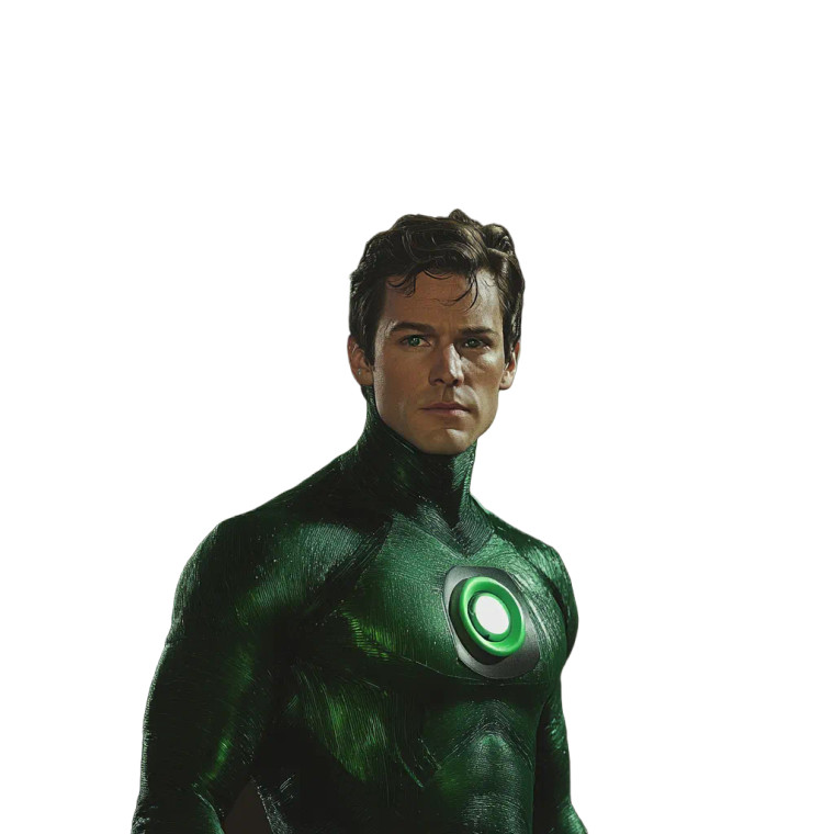 Green Lantern In Space Vinyl Car Decal Sticker – Waterproof & UV-Resistant 8"
