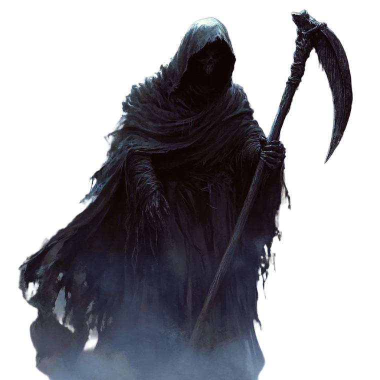 Grim Reaper V4 Vinyl Car Decal Sticker – Waterproof & UV-Resistant 8"