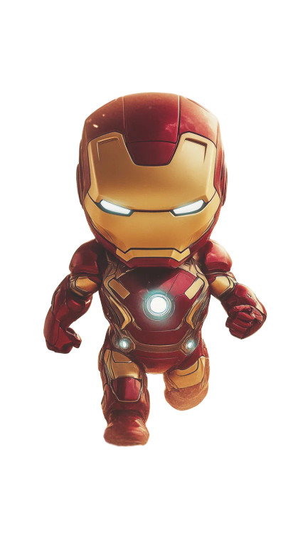 Minimalist Iron Man Vinyl Car Decal Sticker – Waterproof & UV-Resistant 8"