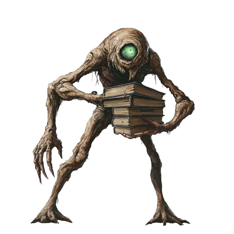 Nothic Creature Vinyl Car Decal Sticker – Waterproof & UV-Resistant 8"