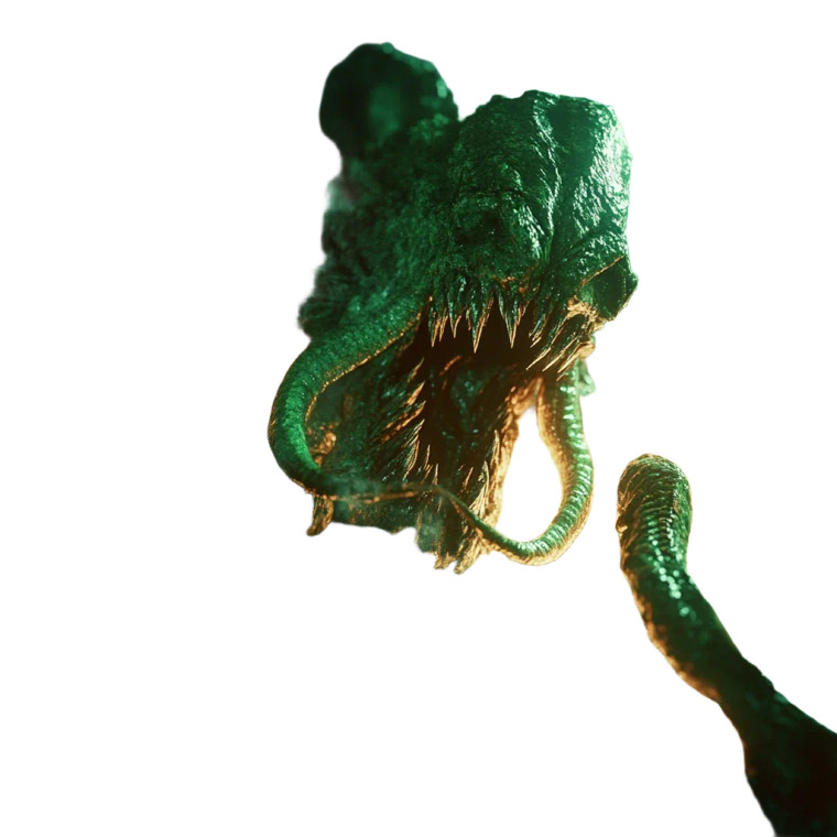 Lovecraftian Monster Eruption Vinyl Car Decal Sticker – Waterproof & UV-Resistant 8"