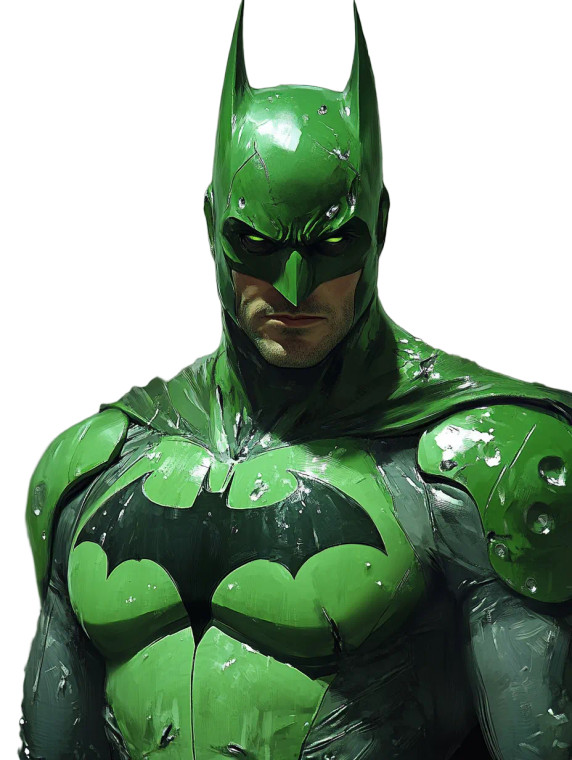 Green Suit Batman Vinyl Car Decal Sticker – Waterproof & UV-Resistant 8"