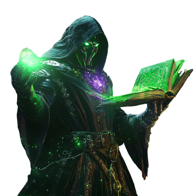 Evil Mage Casting Vinyl Car Decal Sticker – Waterproof & UV-Resistant 8"