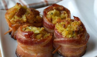 Bacon Wrapped Stuffing Bites