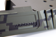 Laser Engraving vs. Laser Etching on Cerakoted & Factory Finished Slides