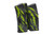 Custom Cerakote AR-15 PMAG featuring Tiger Stripe camouflage with black, gray, and Ion Surge green accents.