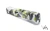 Custom Cerakote firearm slide finished in Splinter Camo using Surge Green, black, white, and gray with expertly masked geometric camouflage and premium ceramic coating.