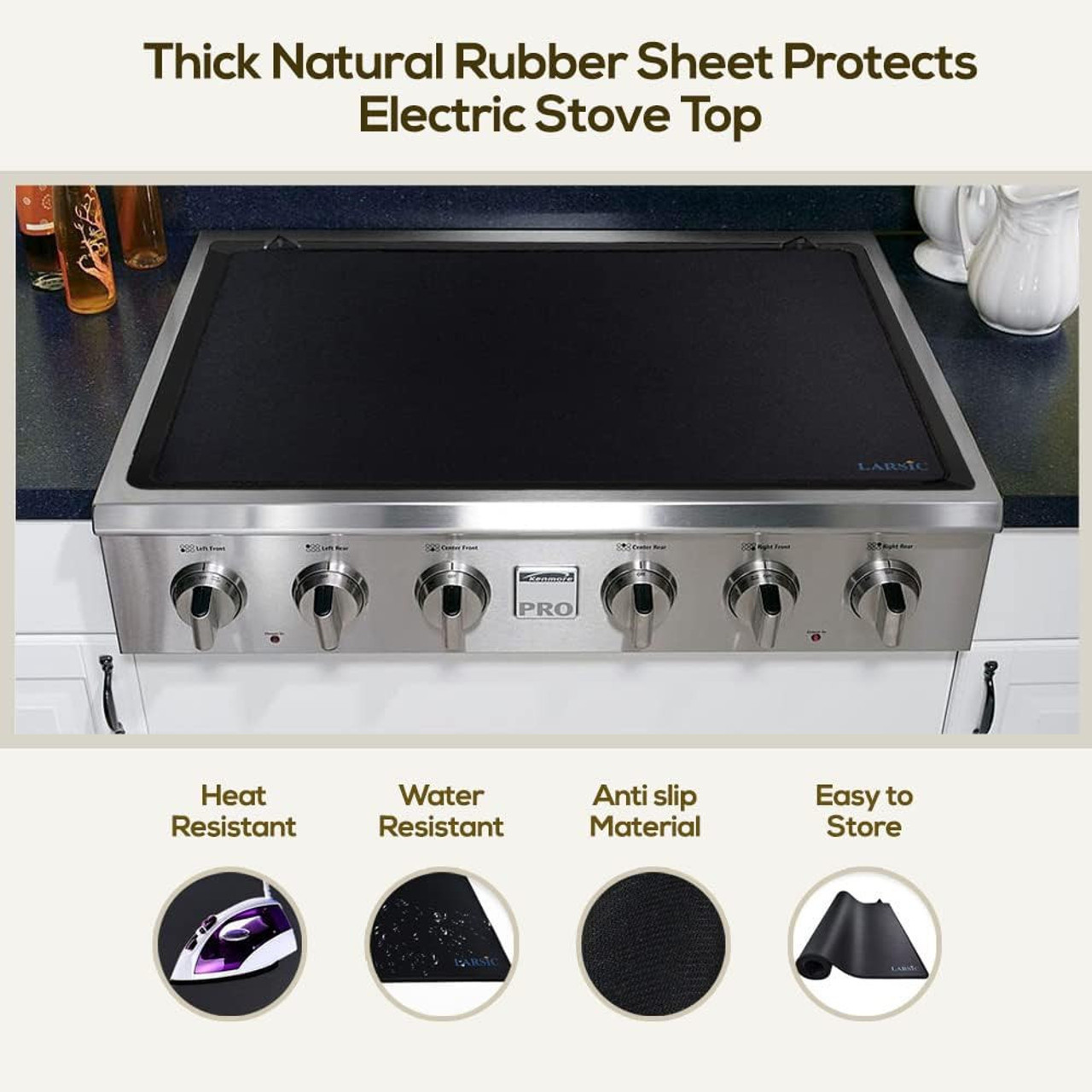 The Larsic Stove Cover Prevents Scratches on Glass Stovetops