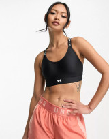 Under Armour Infinity mid covered sports bra in black