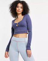 ASOS 4505 Tall long sleeve top with ring detail