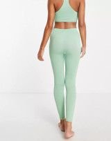 Weekday Celestia yoga seamless leggings in dusty green - MGREEN