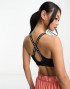 Under Armour Infinity mid covered sports bra in black