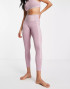 Reebok Yoga Studio ribbed detail high waisted leggings