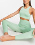 Weekday Celestia yoga seamless leggings in dusty green - MGREEN