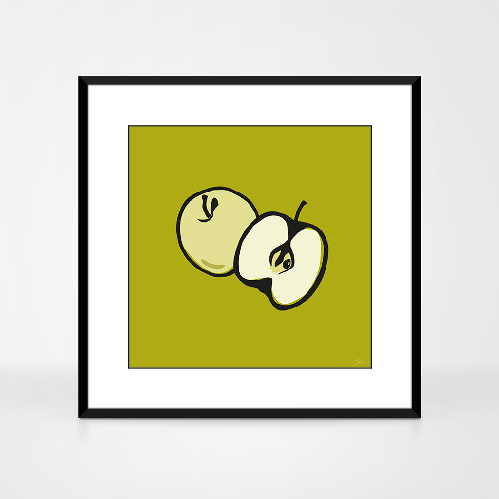 Eaten green apple with a bite isometric illustration lineart hand drawn  sketch Stock Photo - Alamy