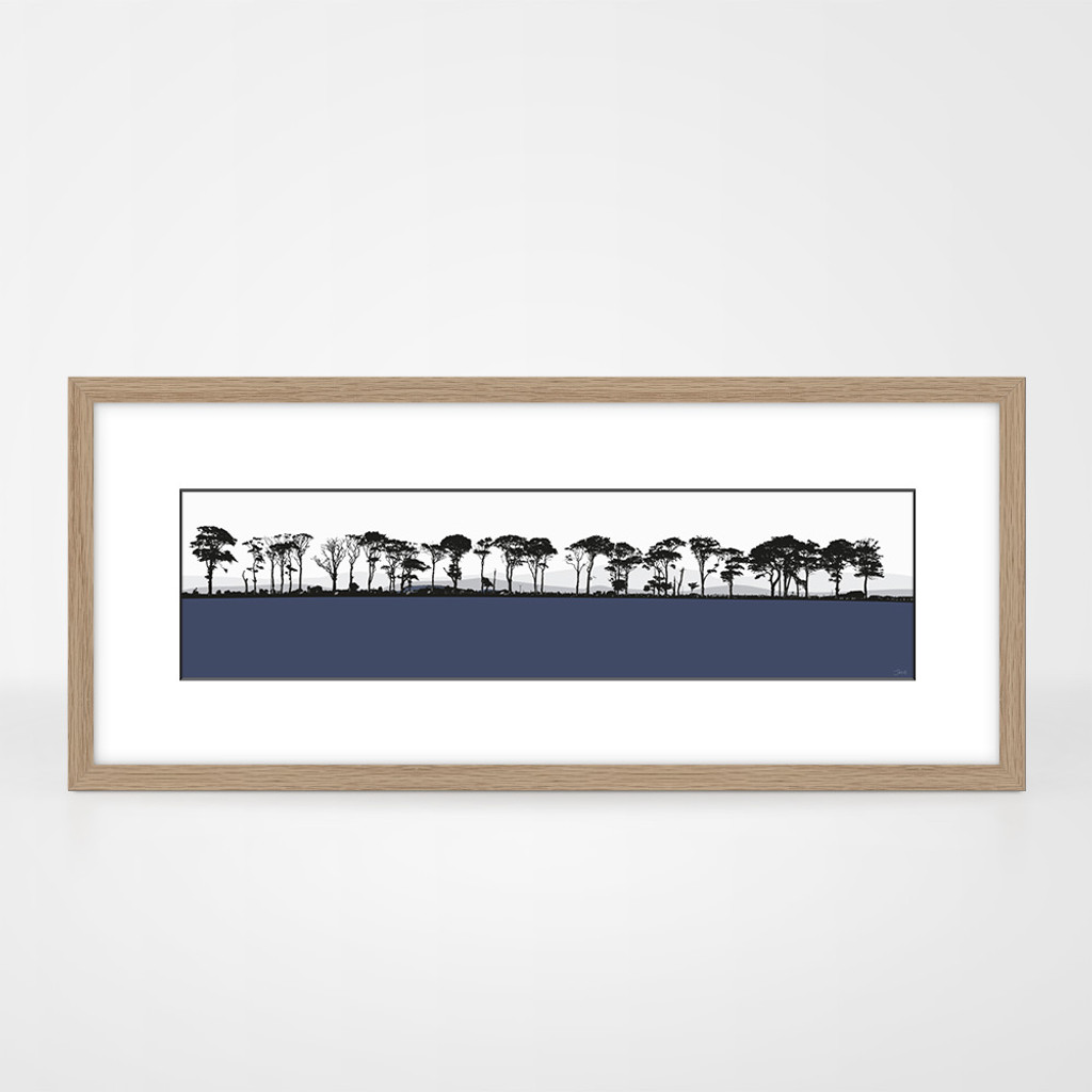 Jacky Al-Samarraie Northumberland Landscape Print - Blue