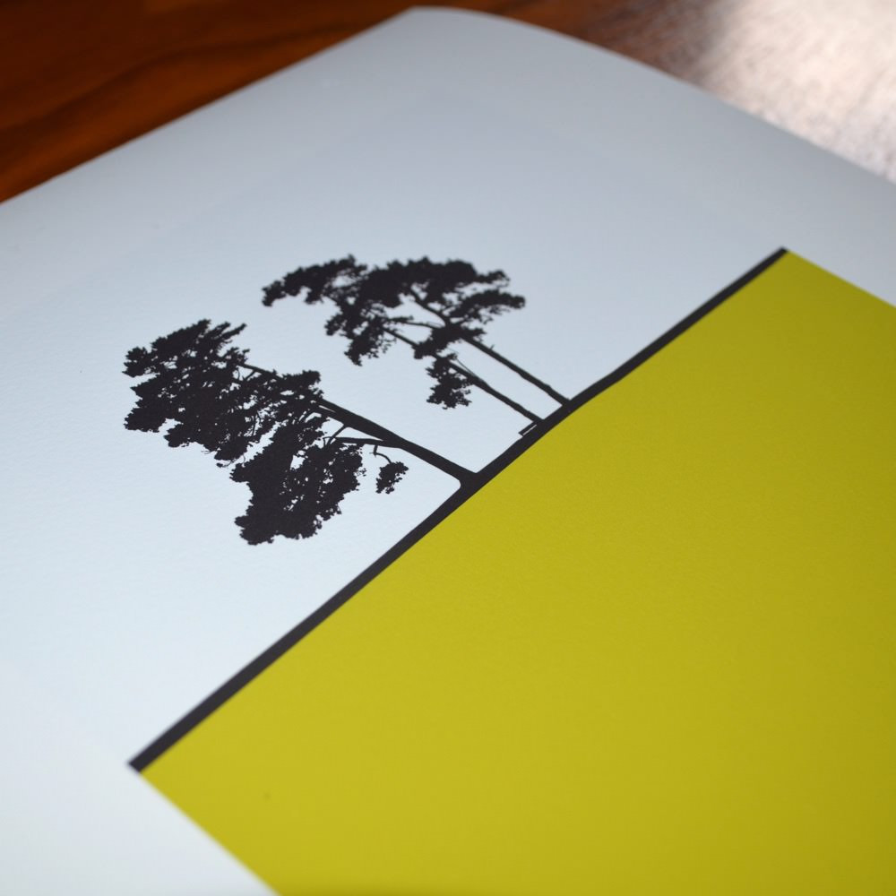 Jacky Al-Samarraie Clifton Downs Square Landscape Print Green