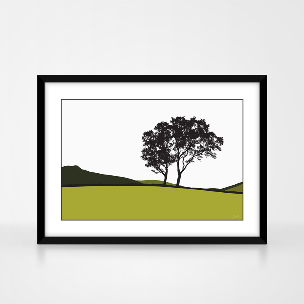 Jacky Al-Samarraie Landscape Print Braemar - Green