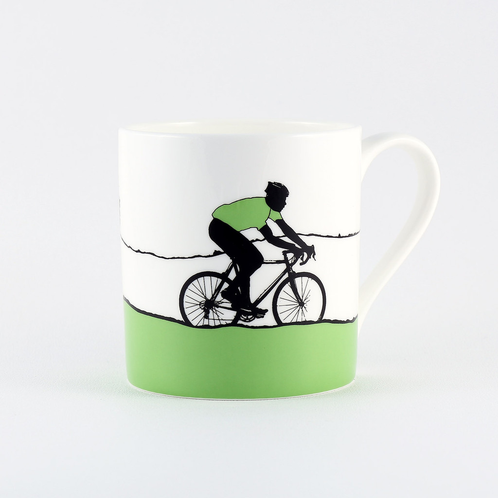 Jacky Al-Samarraie Green Jersey Cycling Bone China Mug