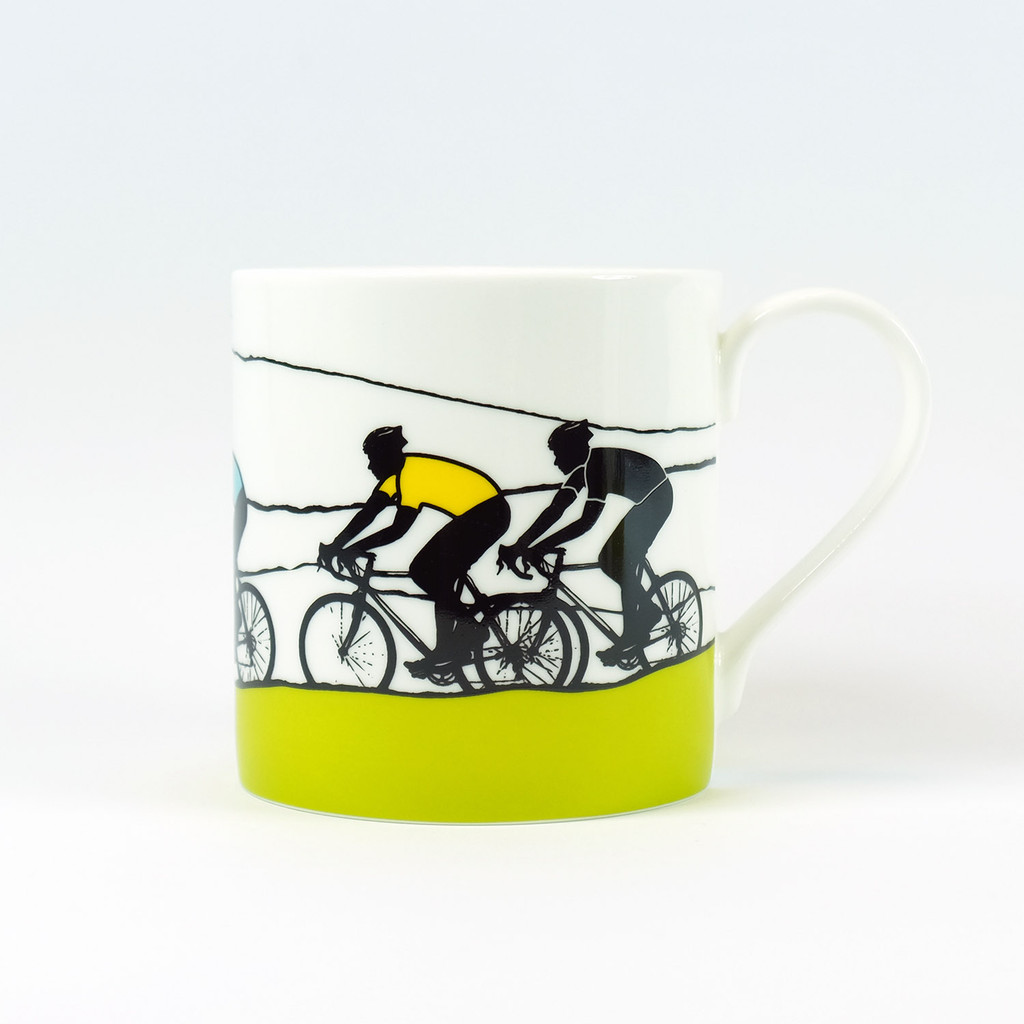 Jacky Al-Samarraie Road Cycling bone china mug