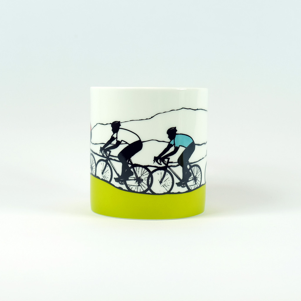 Jacky Al-Samarraie Cycling Bone china mug