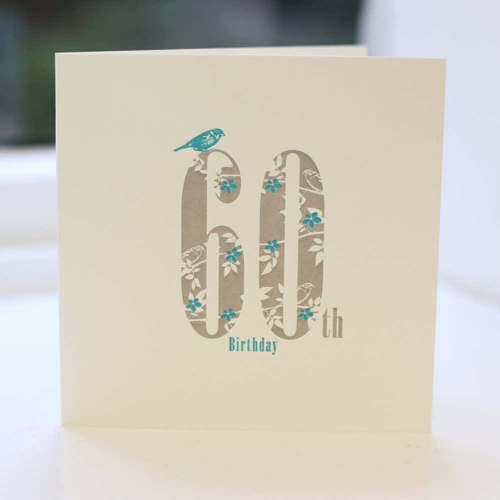 Jacky Al-Samarraie 60th Birthday Card - Letterpress
