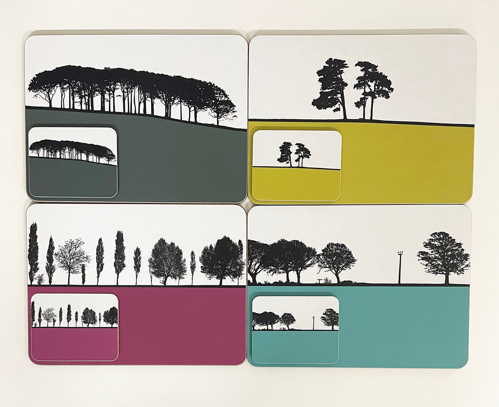 Jacky Al-Samarraie Landscape Table mat & matching coaster Offer Pack 7