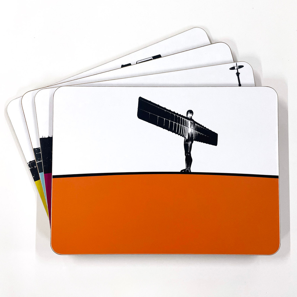 North East England Table Mat Set by Jacky Al-Samarraie - Slight Seconds