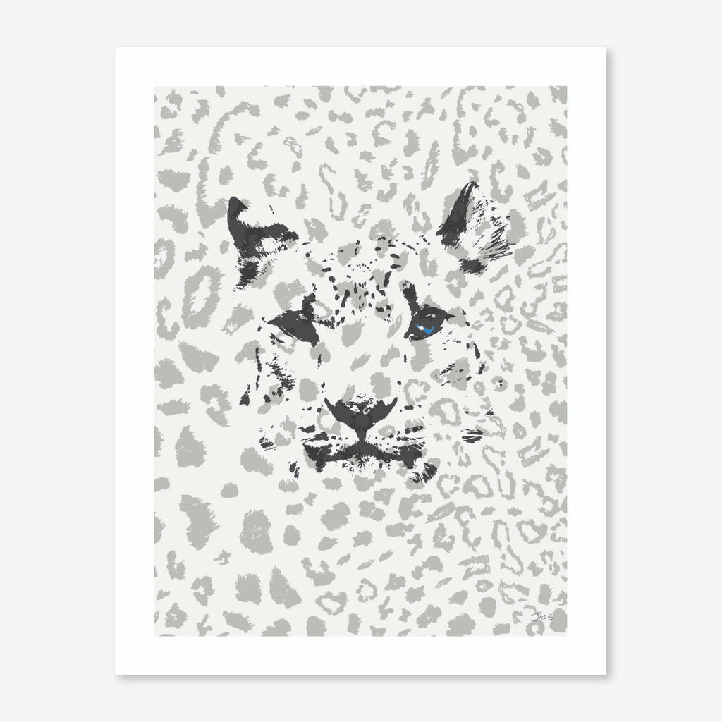 Jacky Al-Samarraie Snow Leopard Animal Print