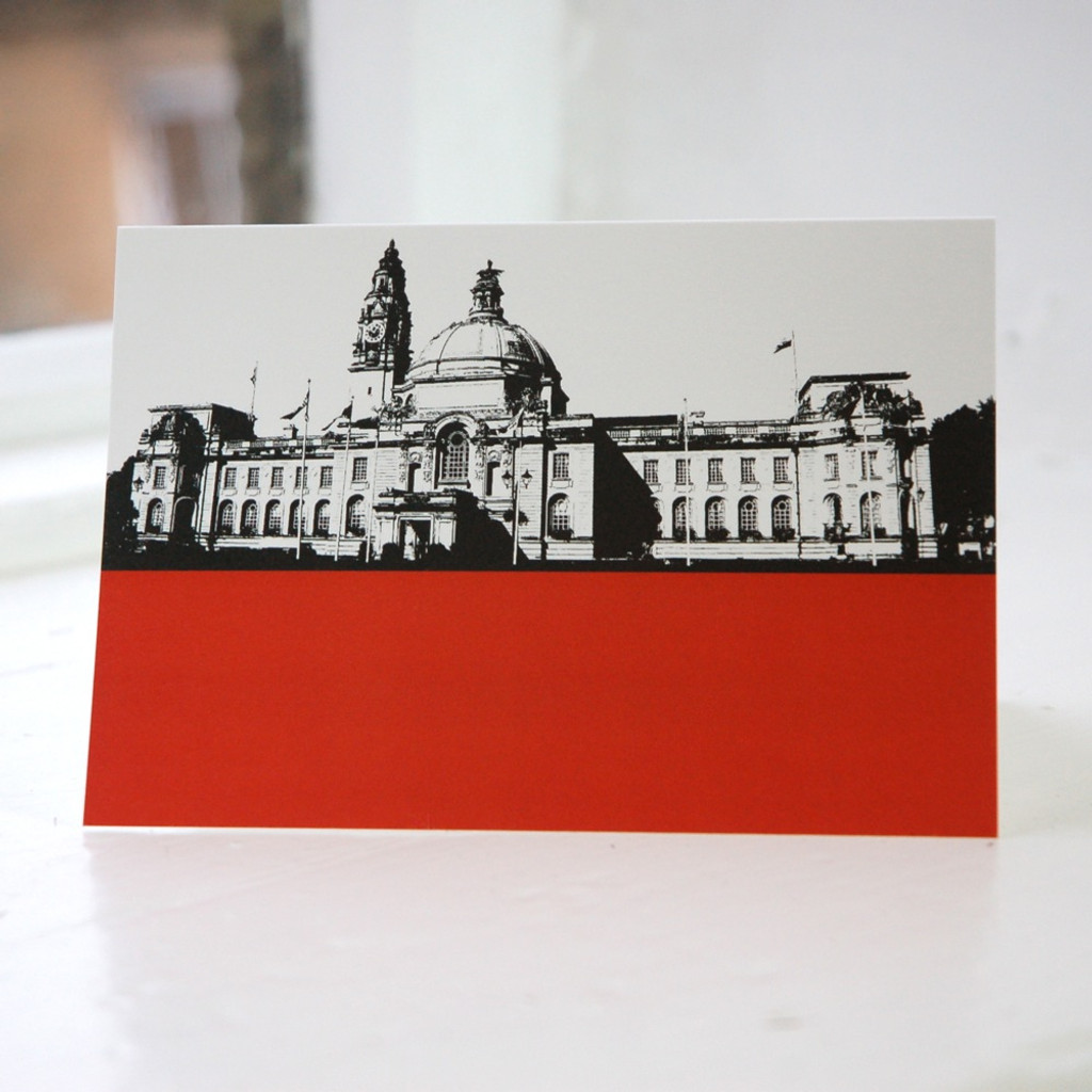Jacky Al-Samarraie Cardiff City Hall Greeting Card