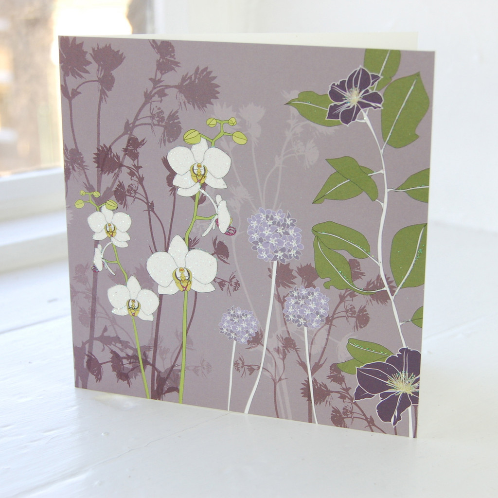 Jacky Al-Samarraie Orchid Greeting Card