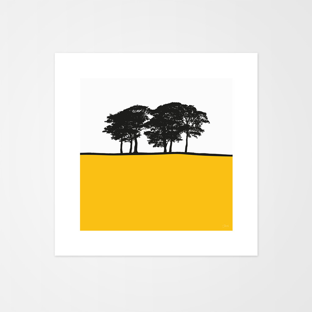 Landscape print of Skipton, Yorkshire by designer Jacky Al-Samarraie.