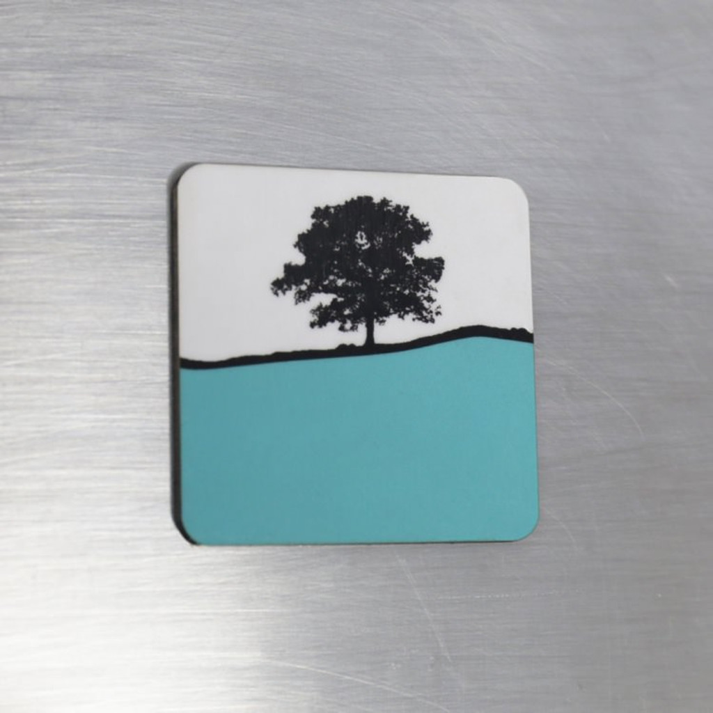 Jacky Al-Samarraie Fridge Magnet - Turquoise
