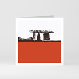 Jacky Al-Samarraie Cornwall Greeting Card of Lanyon Quoit