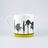 Jacky Al-Samarraie Mustard Landscape Tree Bone China Mug