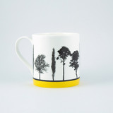 Jacky Al-Samarraie Yellow Landscape Tree Bone China Mug