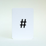 Hashtag card by Jacky Al-Samarraie