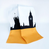 Jacky Al-Samarraie Houses of Parliament London Cotton Tea Towel Yellow