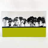 Lime Northumberland landscape melamine chopping board by designer Jacky Al-Samarraie