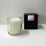 JAY Pomegranate Ribbed Glass scented candle by Jacky Al-Samarraie