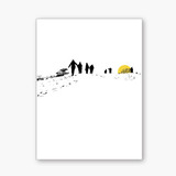Winter Walkers screen print No.1 by Jacky Al-Samarraie