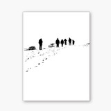 Winter Walkers screen print No.3 by Jacky Al-Samarraie