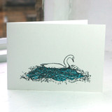 Jacky Al-Samarraie Swan Nesting Greeting Card