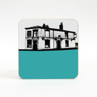 Jacky Al-Samarraie Manchester Peveril of the Peak Coaster Turquoise