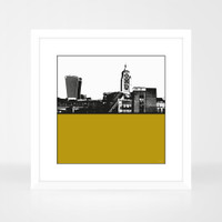 Jacky Al-Samarraie OXO Tower and Walkie Talkie Building Cityscape Print