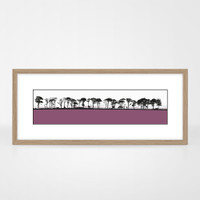 Jacky Al-Samarraie Northumberland Landscape Print - Pink